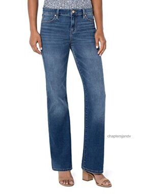 Liverpool Lucy Bootcut Jeans Stretch Mid Rise Slim Fit Casual Denim